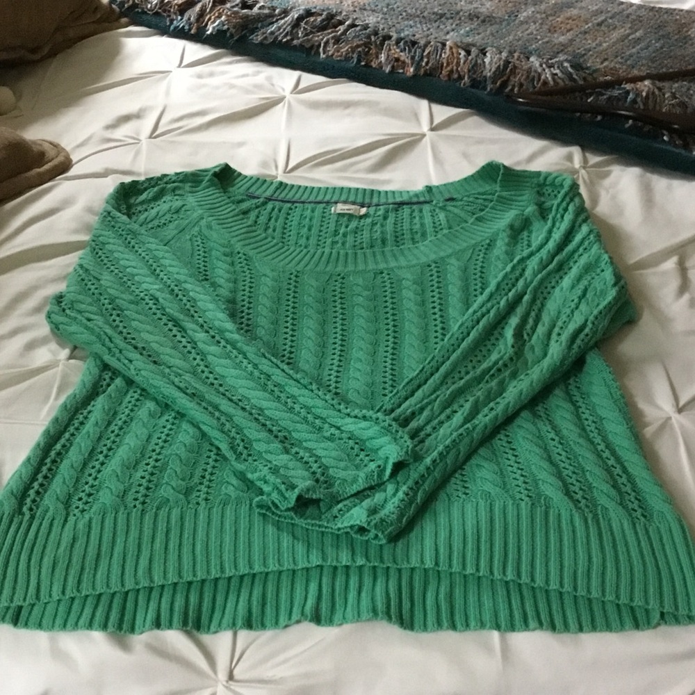 Old Navy Women's Sweater in Vibrant Green